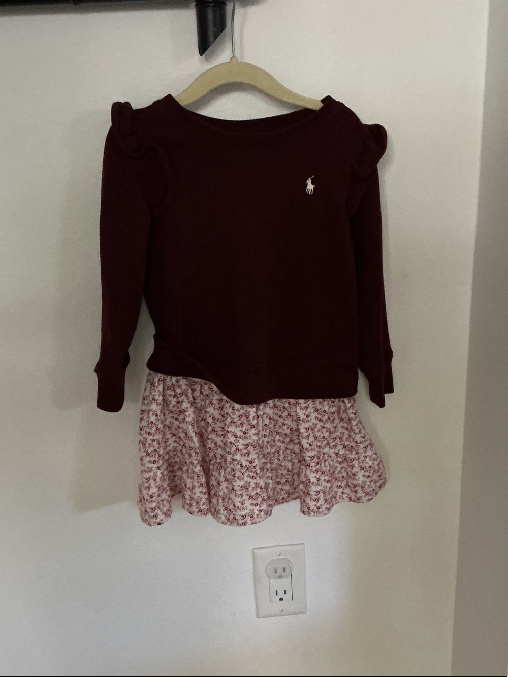 Ralph Lauren Burgundy Knit 3t